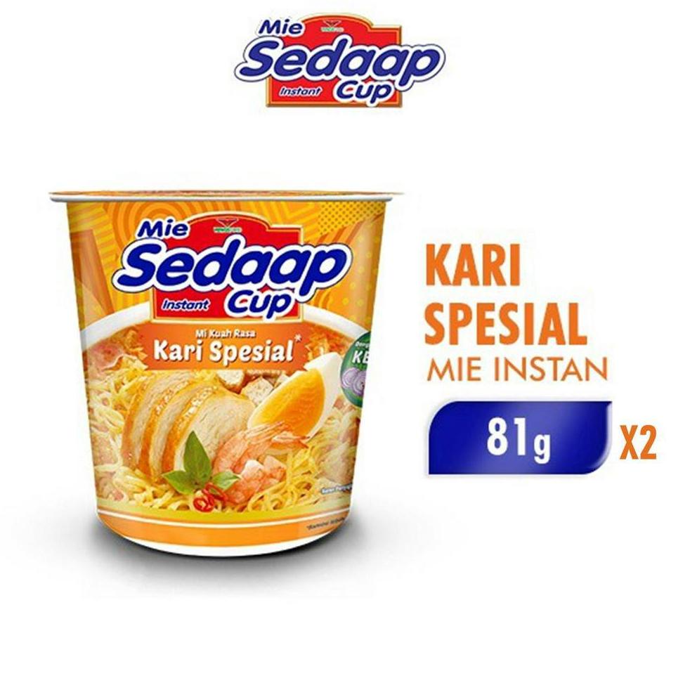 

F40 SEDAAP Mie Instan Cup Kari Spesial 81 GR x 2 HARGA MURAH ぉ