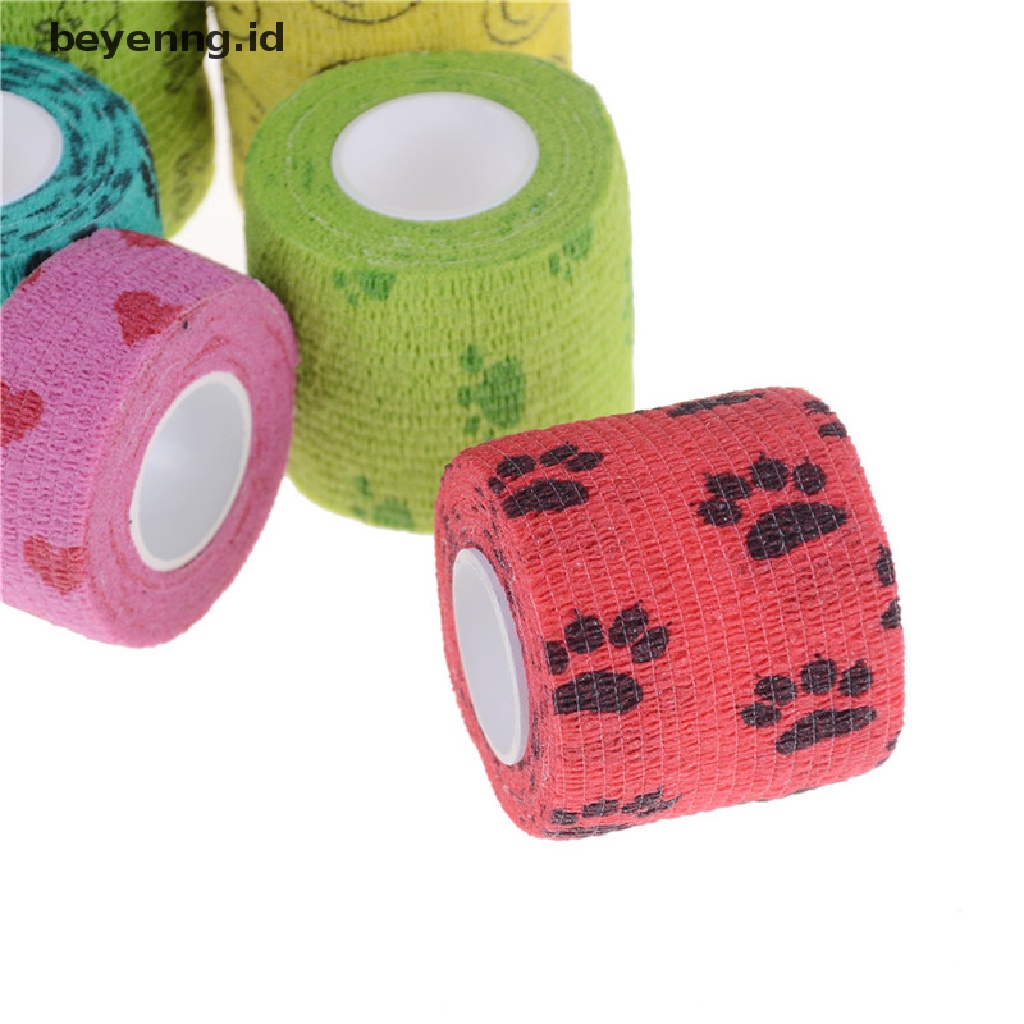 Beyen Tape Breathable Perekat Diri Elastis Tahan Air Colorful Pet ID