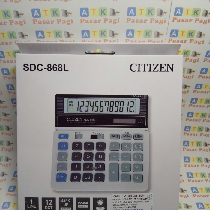 

kalkulator citizen SDC -868 L putih original