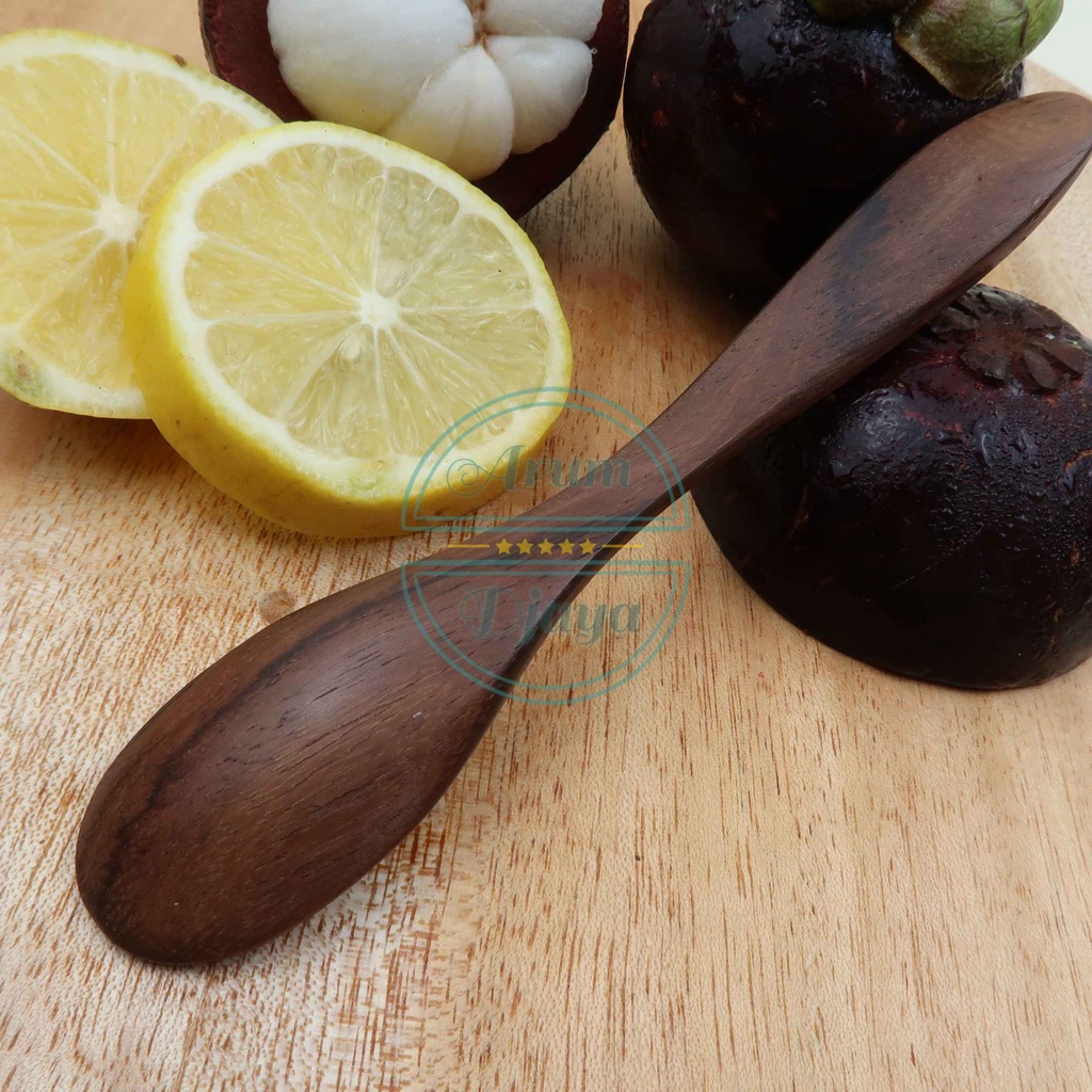 Wooden Dessert Spoon Sendok Kayu Mini Kecil Sendok Kecil Sendok Teh Sendok Gula Garam