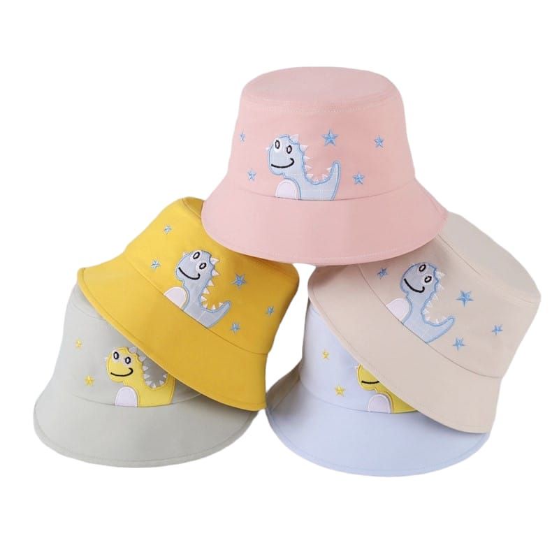 Topi Anak Dino Topi Bucket Anak Dinosaurus Usia 1 - 4 Tahunan Bucket Hat Kids