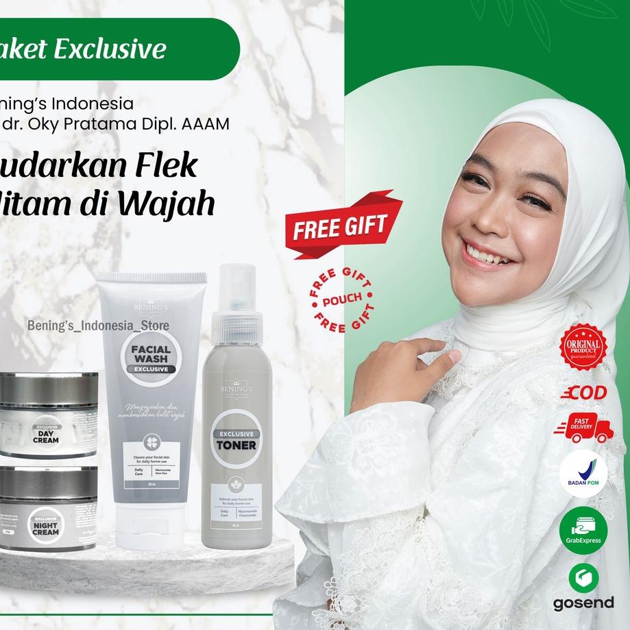 ✶ Bening Skincare Dr Oky Pratama Paket Exclusive (Free Gift) Benings Skincare - Benings Clinic Paket
