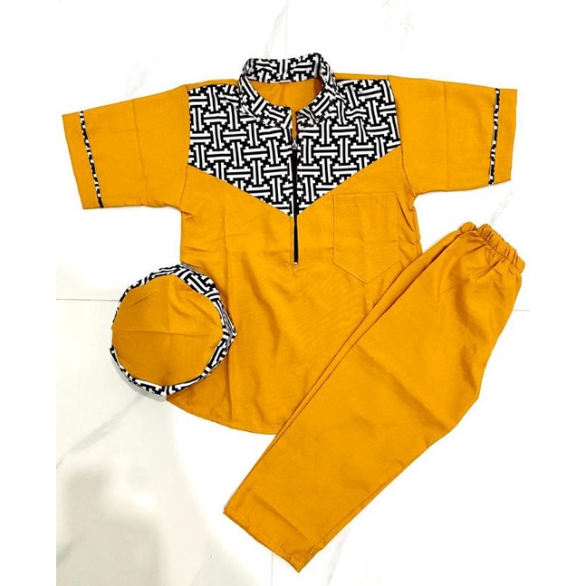 SETELAN BAJU MUSLIM ANAK/SETELAN KOKO BATIK ANAK/SETELAN KOKO TERBARU 1-10 TAHUN