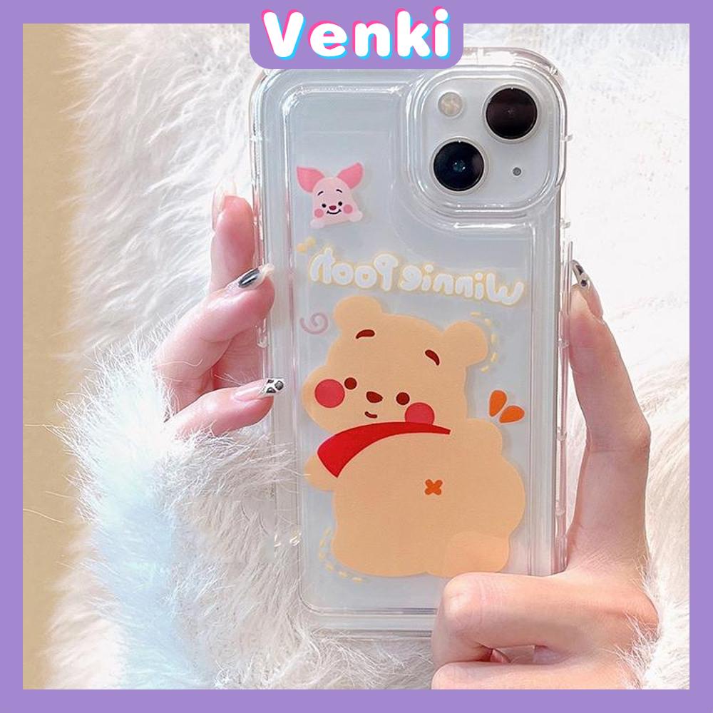 Case iPhone 14 Pro Max Soft TPU Clear Jelly Airbag Case Cute Cartoon Animals Camera Protection Shockproof For iPhone 14 13 12 11 Plus Pro Max 7 Plus X XR