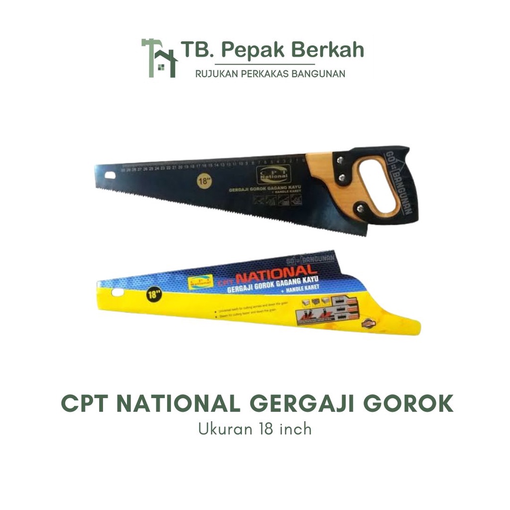 Gergaji Gorok Gagang Kayu  Gergaji Kayu Hand Saw CPT National