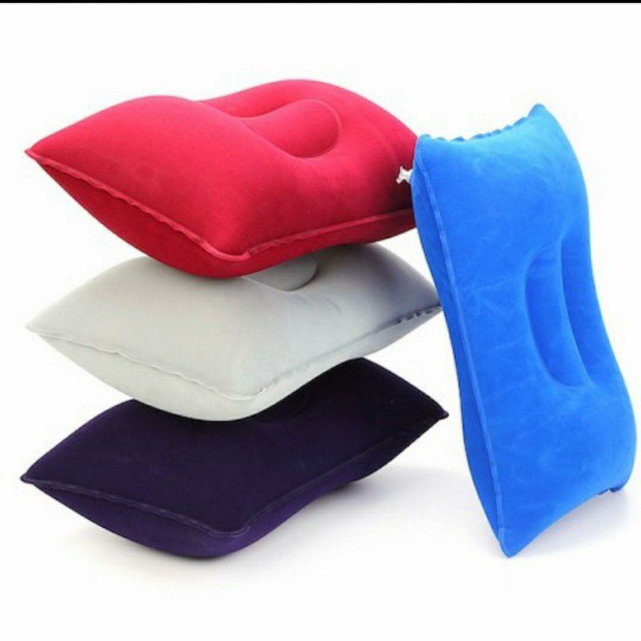 Bantal Angin Kepala Tiup Camping Outdoor Portable Travel — 9