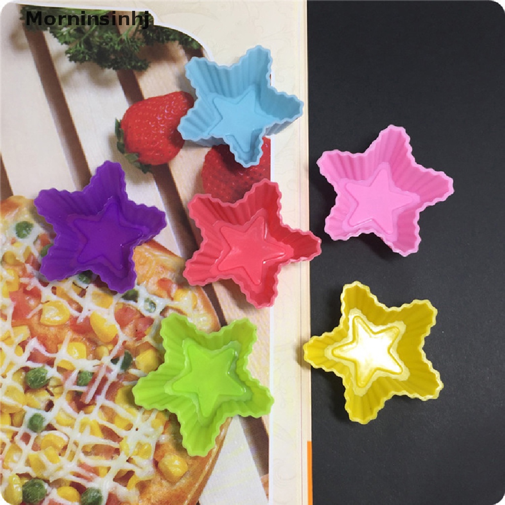 Mornin 6pcs Alat Kue Silikon Baking Cetakan Silikon Cupcake Dan Muffin Cupcake Untuk DIY id