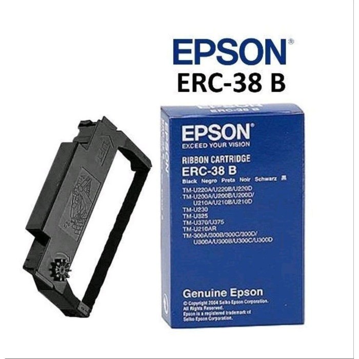 RIBBON CARTRIDGE EPSON ERC-38 B EPSON ERC38 B TM-U220 ORIGINAL 100%