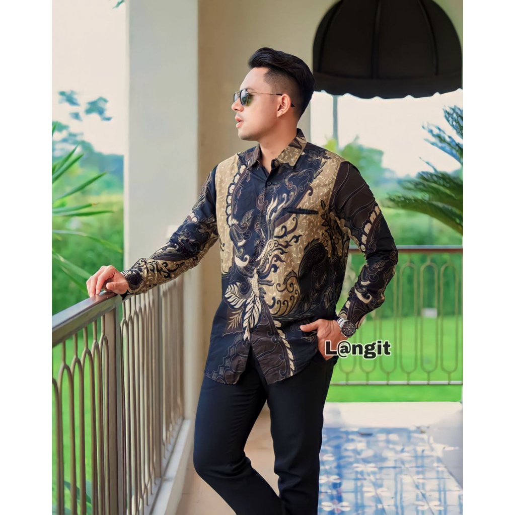 Kemeja batik pria jumbo size standar dan jumbo M L XL XXL 3XL 4XL 5XL 6XL 7XL 8XL 9XL 10XL-Baju batik pria modern