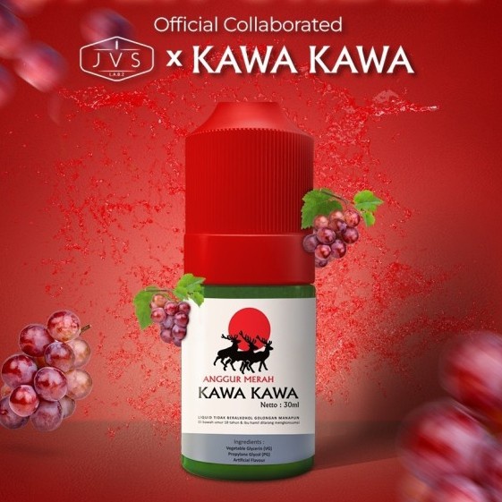 LIQUID KAWA KAWA 30ML ANGGUR MERAH