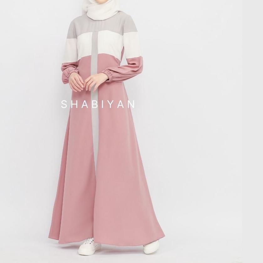 ♝ SHABIYAN Gamis Remaja Syari Polos 422 ✹