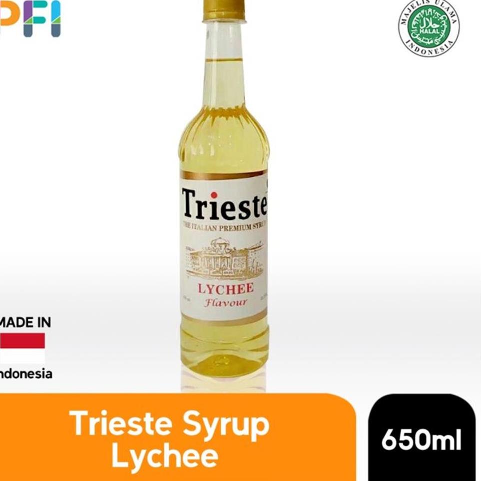 

✰ Syrup Trieste Lychee Flavour 650ml Sirup Leci ☉