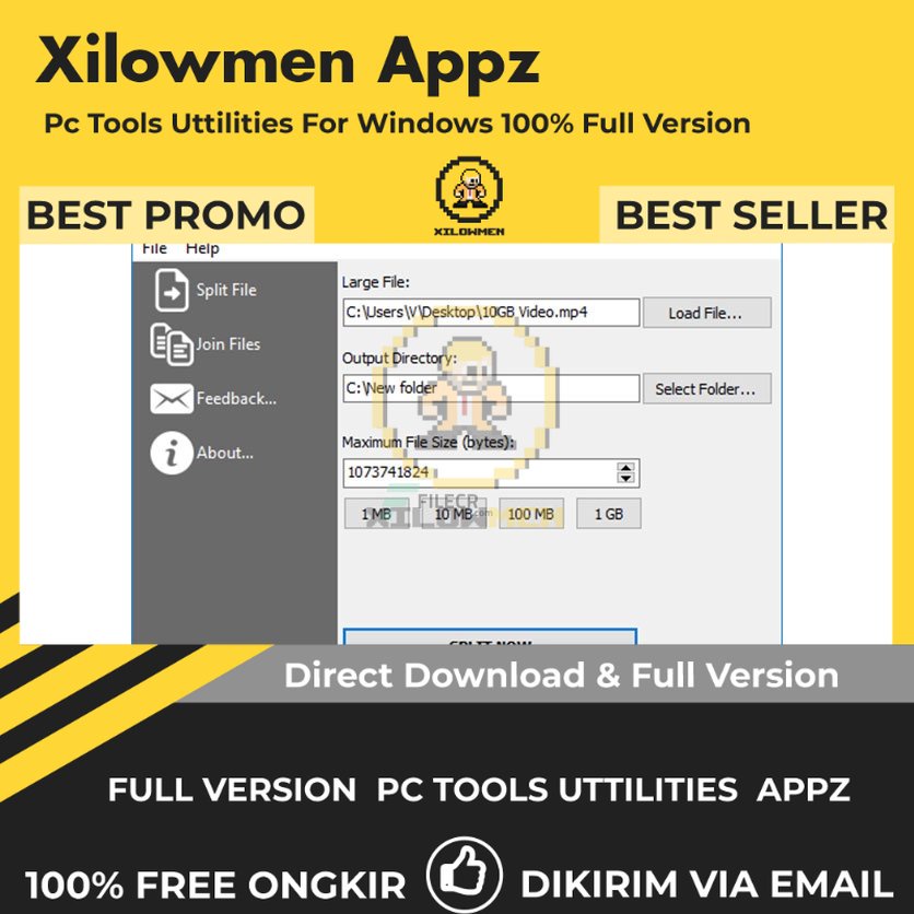 [Full Version] VovSoft File Splitter and Joiner Pro PC Tools Software Utilities Lifetime Win OS