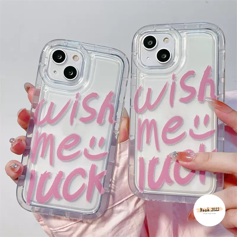 IPHONE Shockproof Airbag Case Kompatibel Untuk Iphone12 13 11 14 Pro Max6 6S 7 8 Plus XR X XS MAX 7Plus 8Plus Ins Fashion Surat Grafiti Anti Jatuh Bening Lembut Casing Ponsel TPU Penutup Belakang