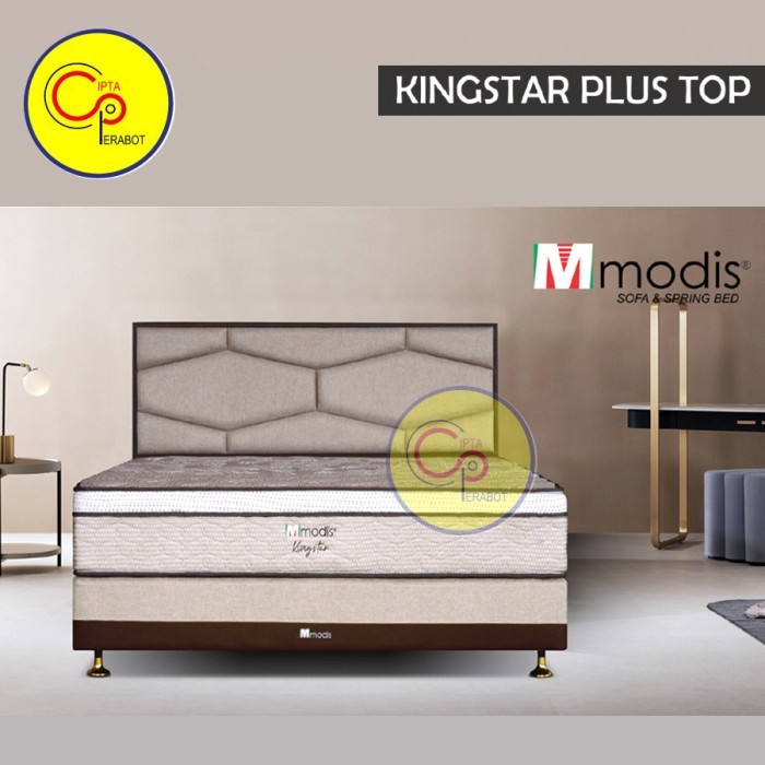 Springbed Kasur Modis Kingstar Plush Top King Size Tempat Tidur Matras