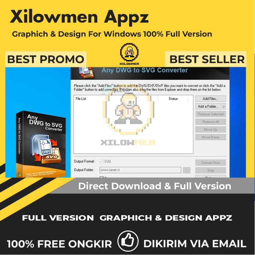 [Full Version] Any DWG to SVG Converter 20 Pro Design Graphics Lifetime Win OS