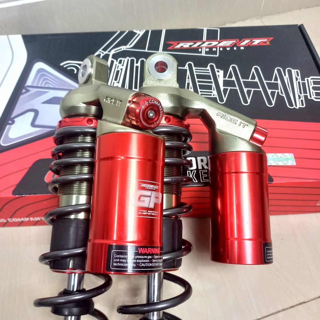 Shockbreaker Tabung Ride IT GP 299 NEW DOUBLE CLICK Series Skok 280mm 320mm 340mm NMAX FizR CB GL Megapro Tiger