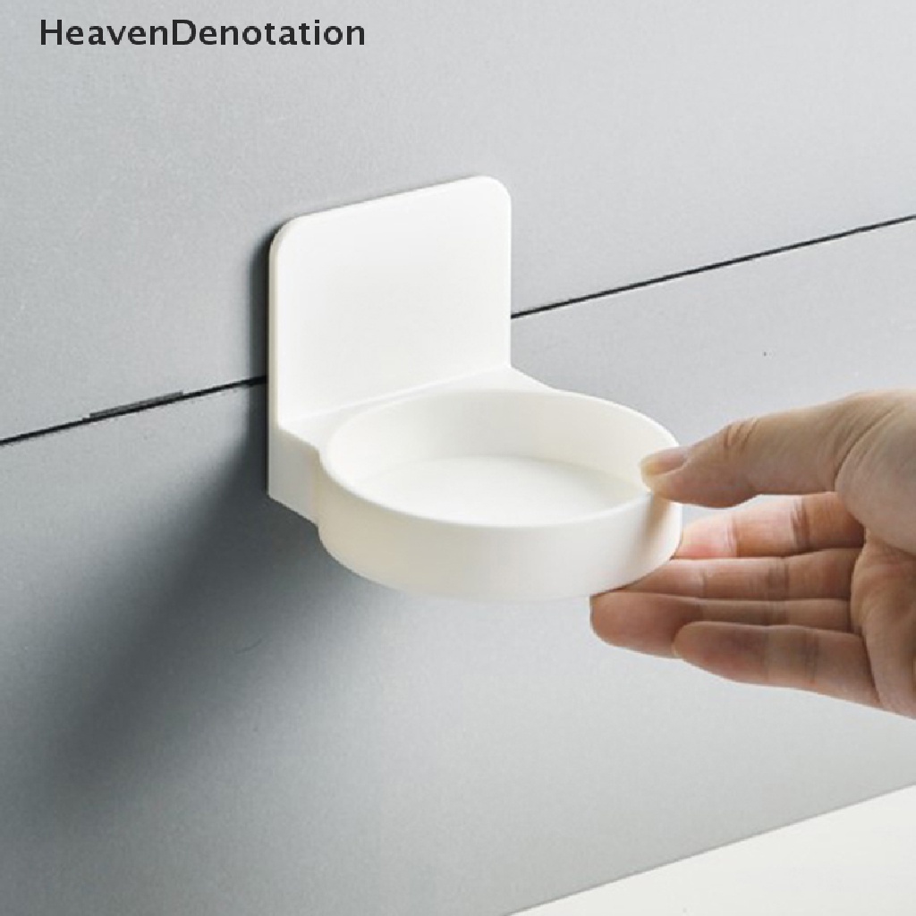 [HeavenDenotation] Penyimpanan Kamar Mandi Perekat Diri Botol Holder Tray Bulat Dinding Dukungan Yang Dipasang HDV