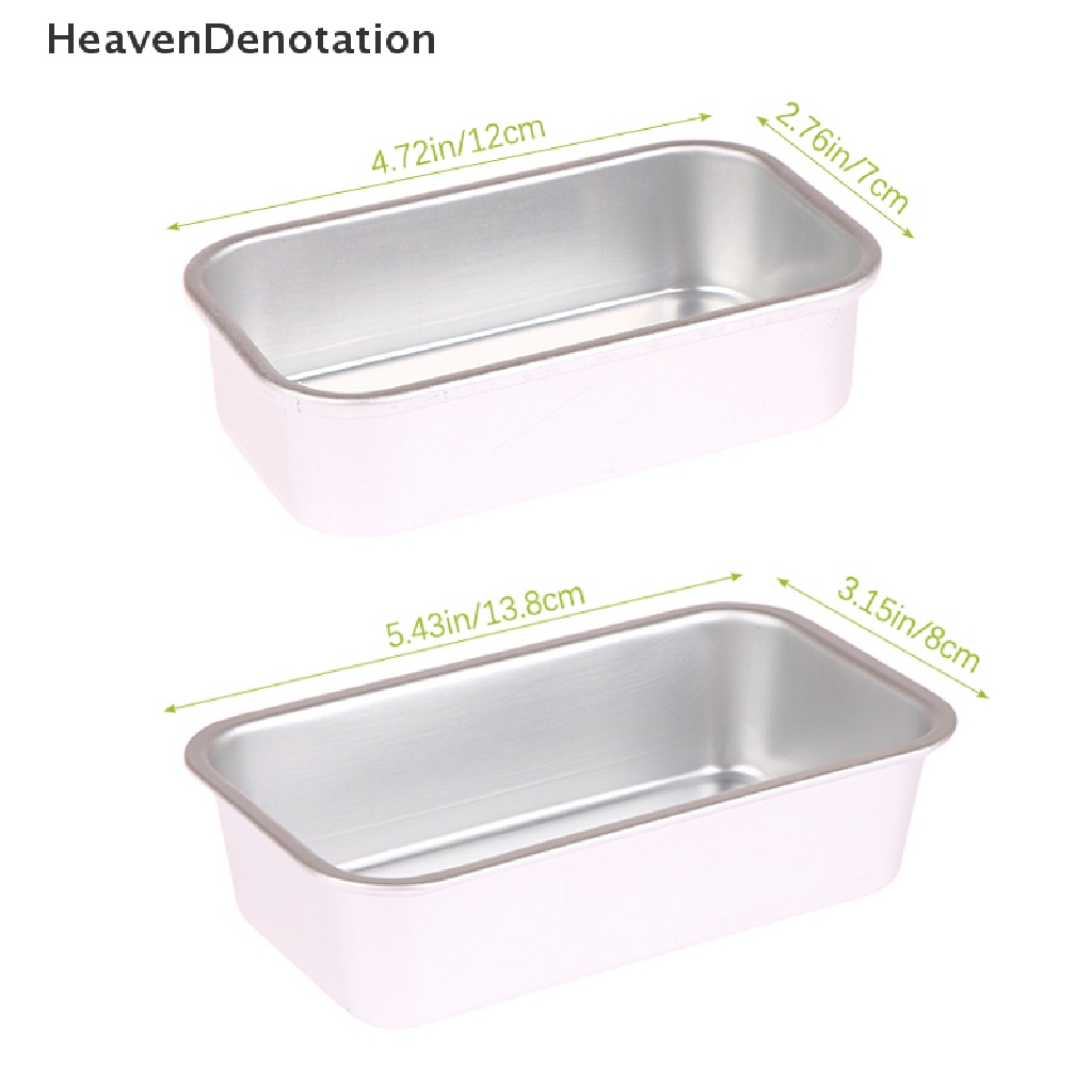 [HeavenDenotation] 1pc Aluminium Alloy Loyang Roti Persegi Panjang Baking Kue Cetakan Pastry Baking Pan HDV