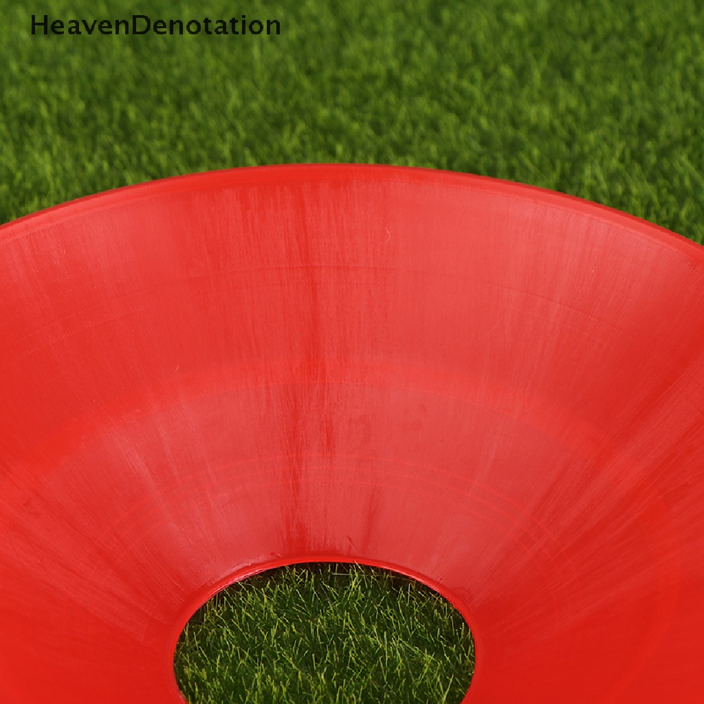 [HeavenDenotation] 5pcs Logo Pelatihan Sepak Bola Disc Tanda Kendala Cone Disc Sport Plastik Holder HDV