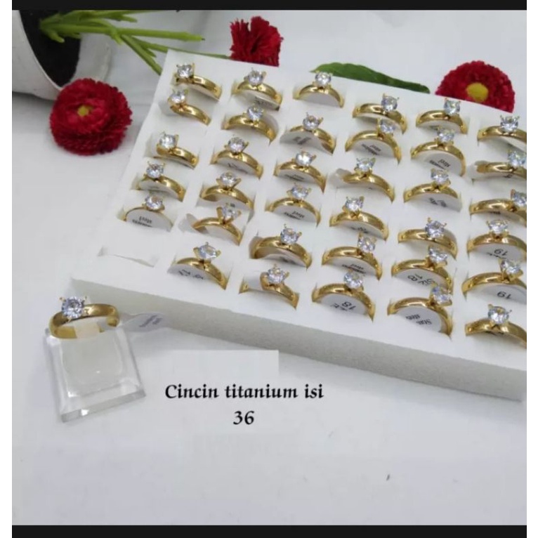 cincin titanium 1pcs bisa cod banyak model