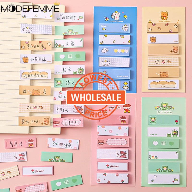 [Harga Grosir] Multi-Fungsi Index Notebook Sticky Notes List Stationery Stiker DIY Tangan Akun Stiker Hias Lovely Decor Planner Sticker Kartun Index Sticker