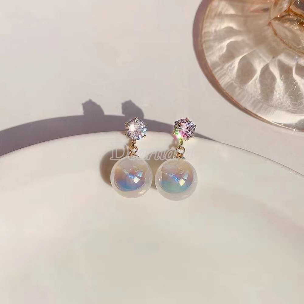 Anting Mutiara Mata Ikan Sentuh Yang Modis Dan Bermutu Tinggi Anting Vintage Wanita