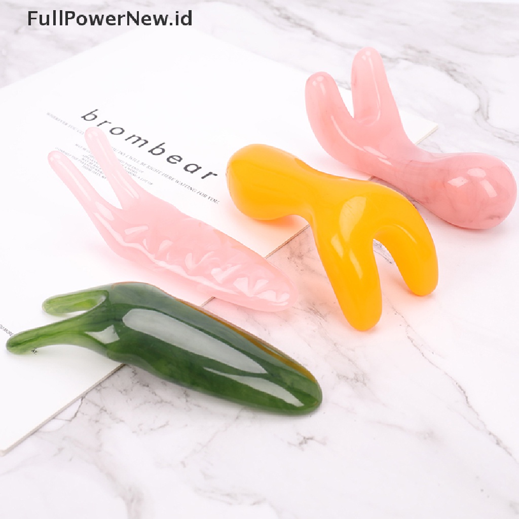 Power Resin Alami GuaSha Pijat Wajah Hidung Alat Bentuk Gua Sha Board Alat Kecantikan ID