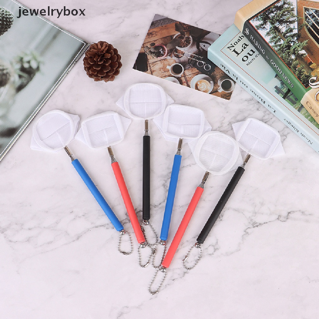 [jewelrybox] Alat Jaring Pendaratan Udang Gagang Panjang Yang Dapat Ditarik Menangkap Akuarium Butik Ikan