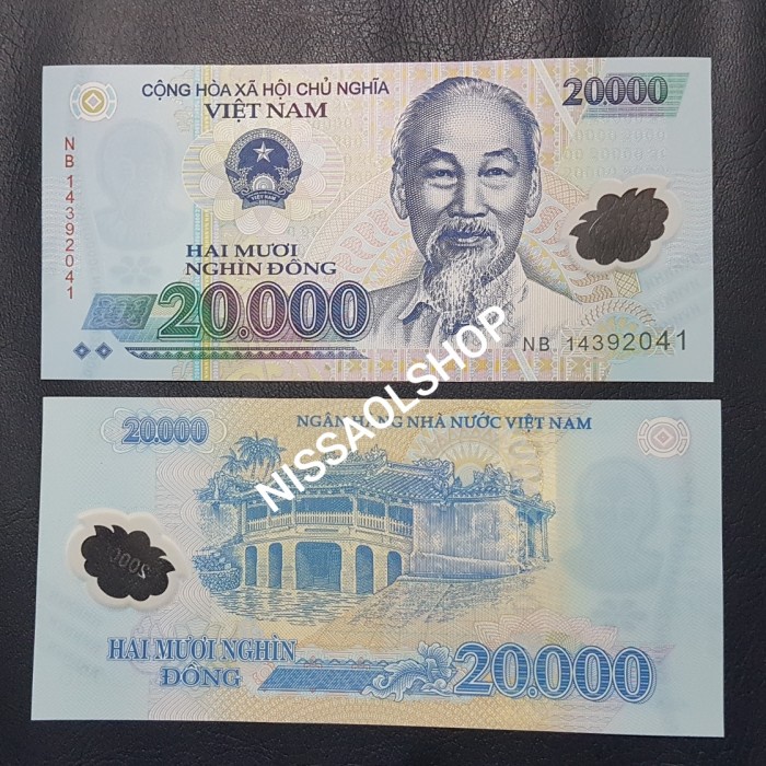 UANG KUNO VIET-NAM 20.000 DONG.POLIMER UNC