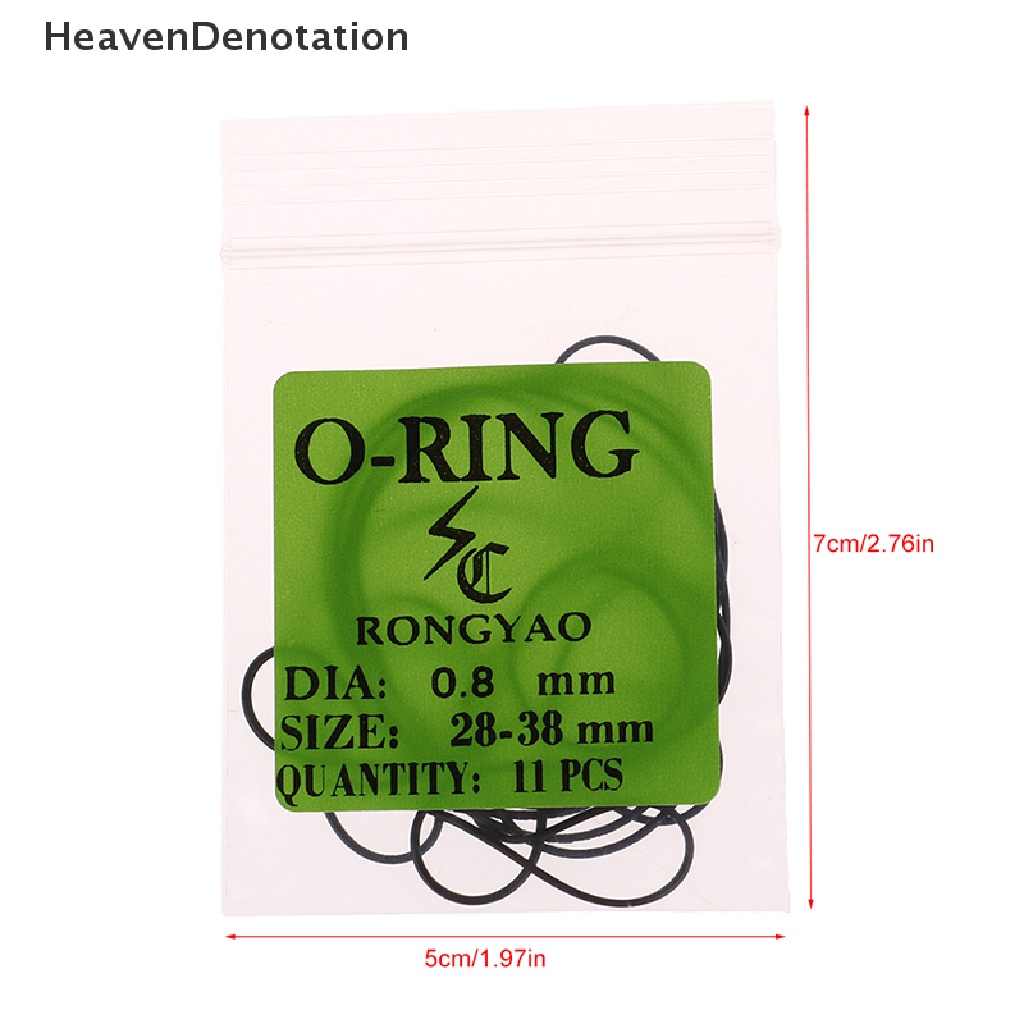 [HeavenDenotation] 1pack 0.5/0.6/0.7/0.8MM Watch O-Ring Karet Tahan Air Watch Back Cover Gaskets HDV