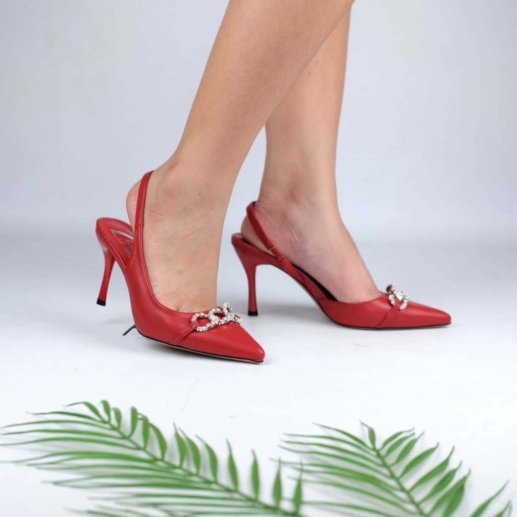 [7.7 Boombastis Sale⚡] - SEPATU WANITA IMPORT FORMAL MULES HAK TINGGI ZS434 PREMIUM