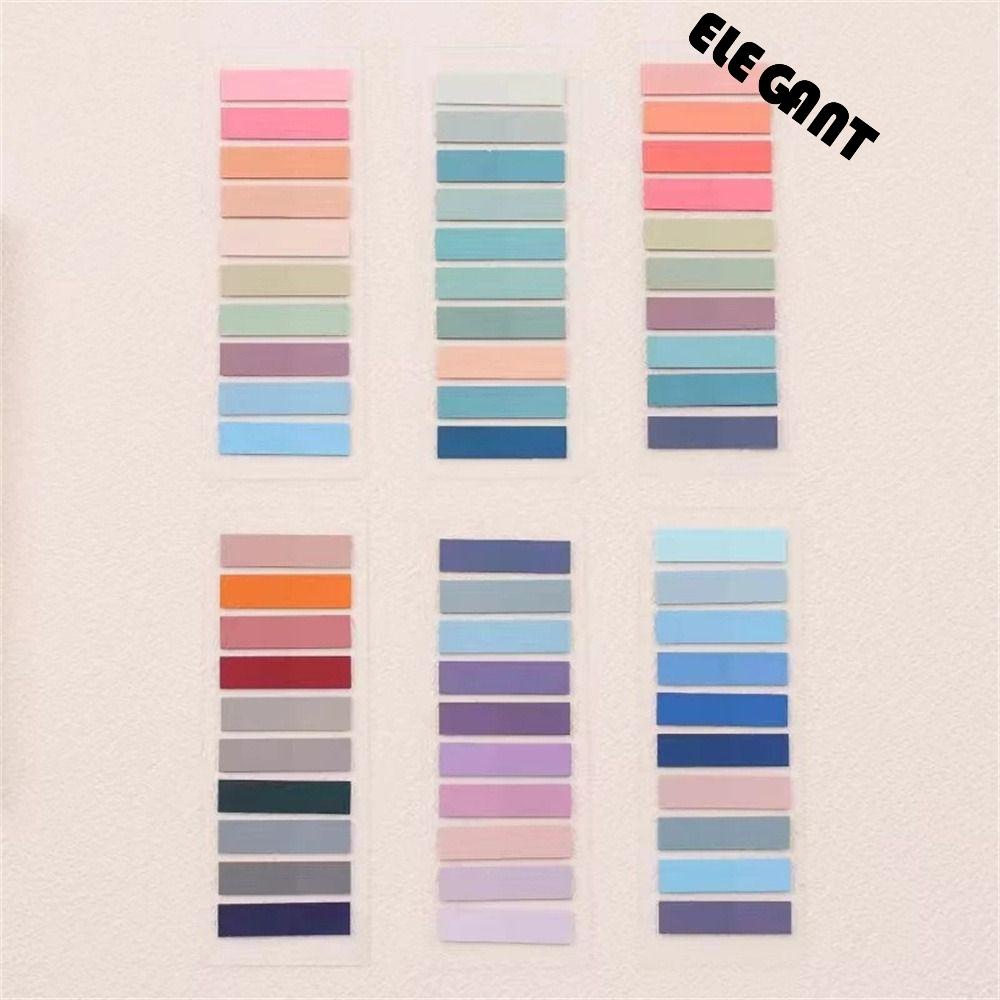 [Elegan] Memo Pad Stationery Morandi Sticky Notes Planner Stiker Bookmark Self Adhesive Stickers Index