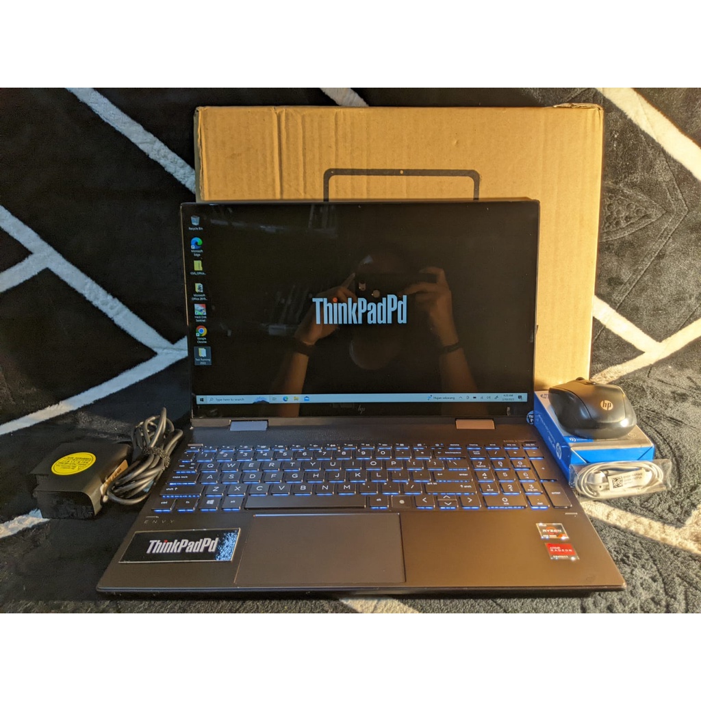 laptop HP Envy X360 Convertible 15 Ryzen 5 4500U Touch Murah