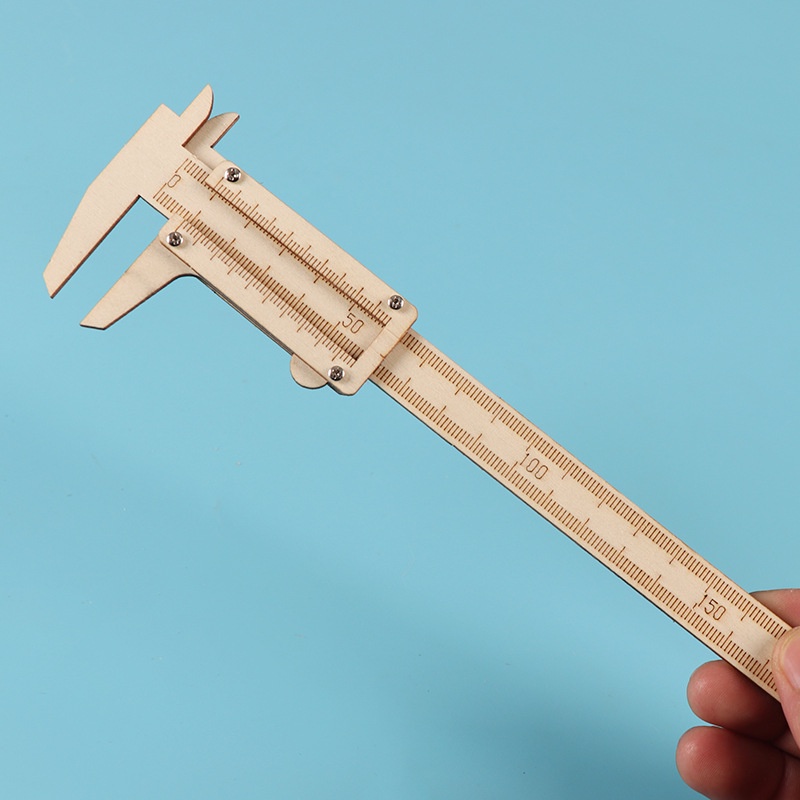 Gifted EDUCATION DIY Vernier Caliper Tangan Rakitan Alat Ukur Bahan Eksperimen Edukasi Hadiah Proyek Sekolah