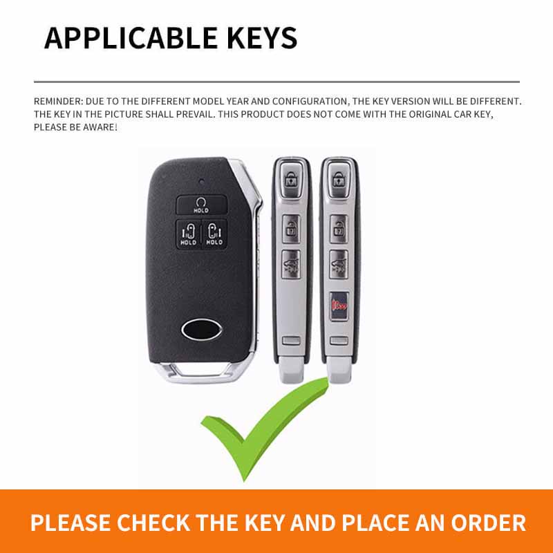 [Tersedia] Luxury Leather Car Smart Remote Key Case Cover Shell Untuk Kia Carnival 2022mpv Pelindung Holder Fob Aksesoris