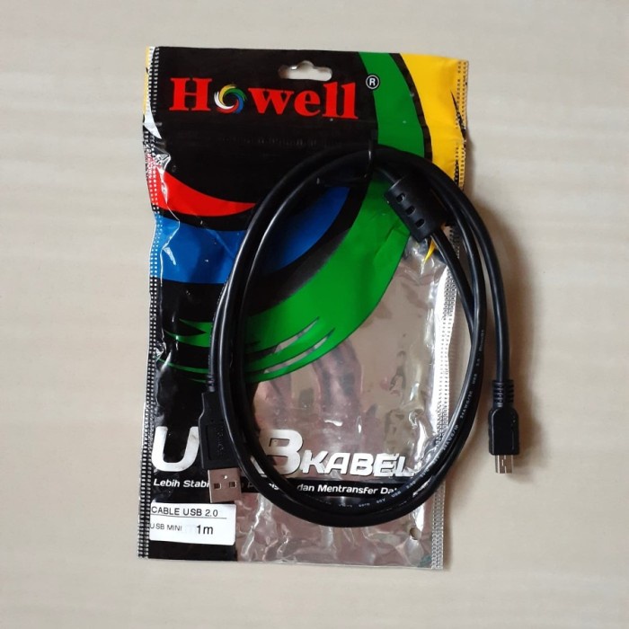 Kabel USB Mini 1 Meter Howell V2.0 / USB to Mini 5pin