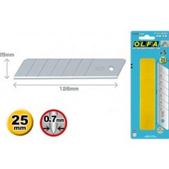 

25mm Spare Blade HB-5B 5PC Isi Ulang Pisau Cutter Besar