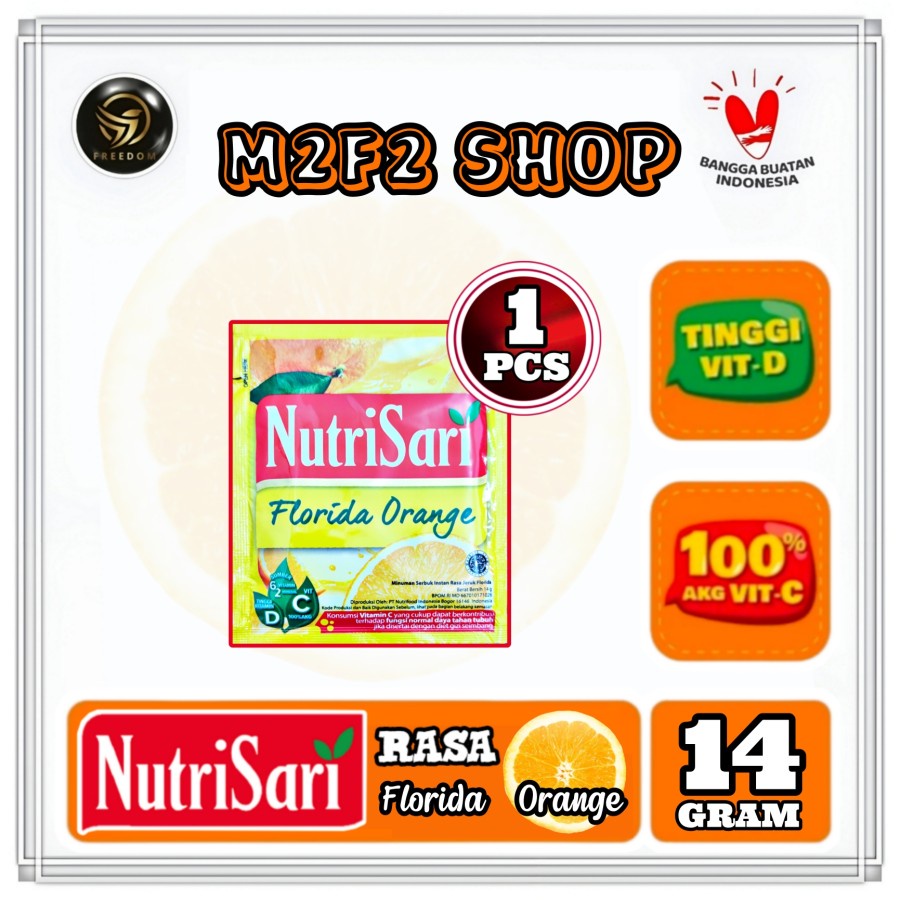 

NutriSari Minuman Serbuk Florida Orange Sachet - 14 gr (Kemasan Satuan)