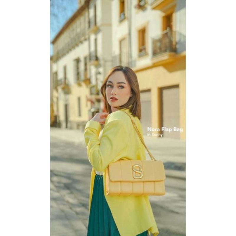 preloved tas buttonscarves nora flap bag PL