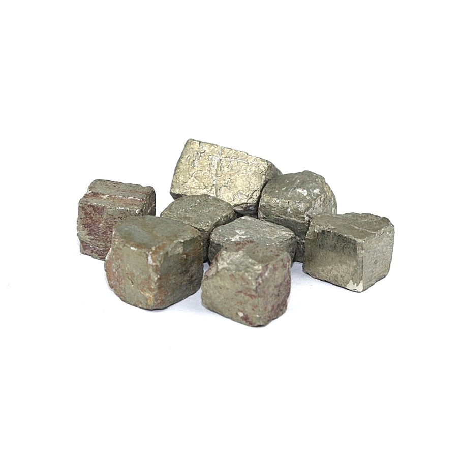 Natural Bahan Batu Rough Pyrite Golden Stone Cube Healing Crystal Theraphy Reiki