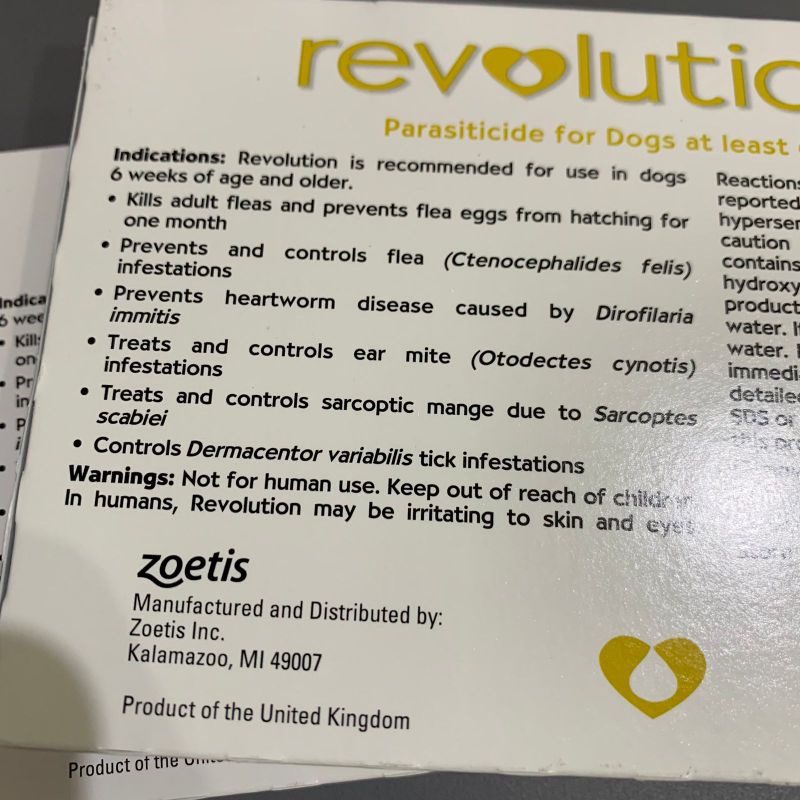 REVOLUTION DOG / ANJING 40,1 - 85 LBS (1BOX 3TUBE)