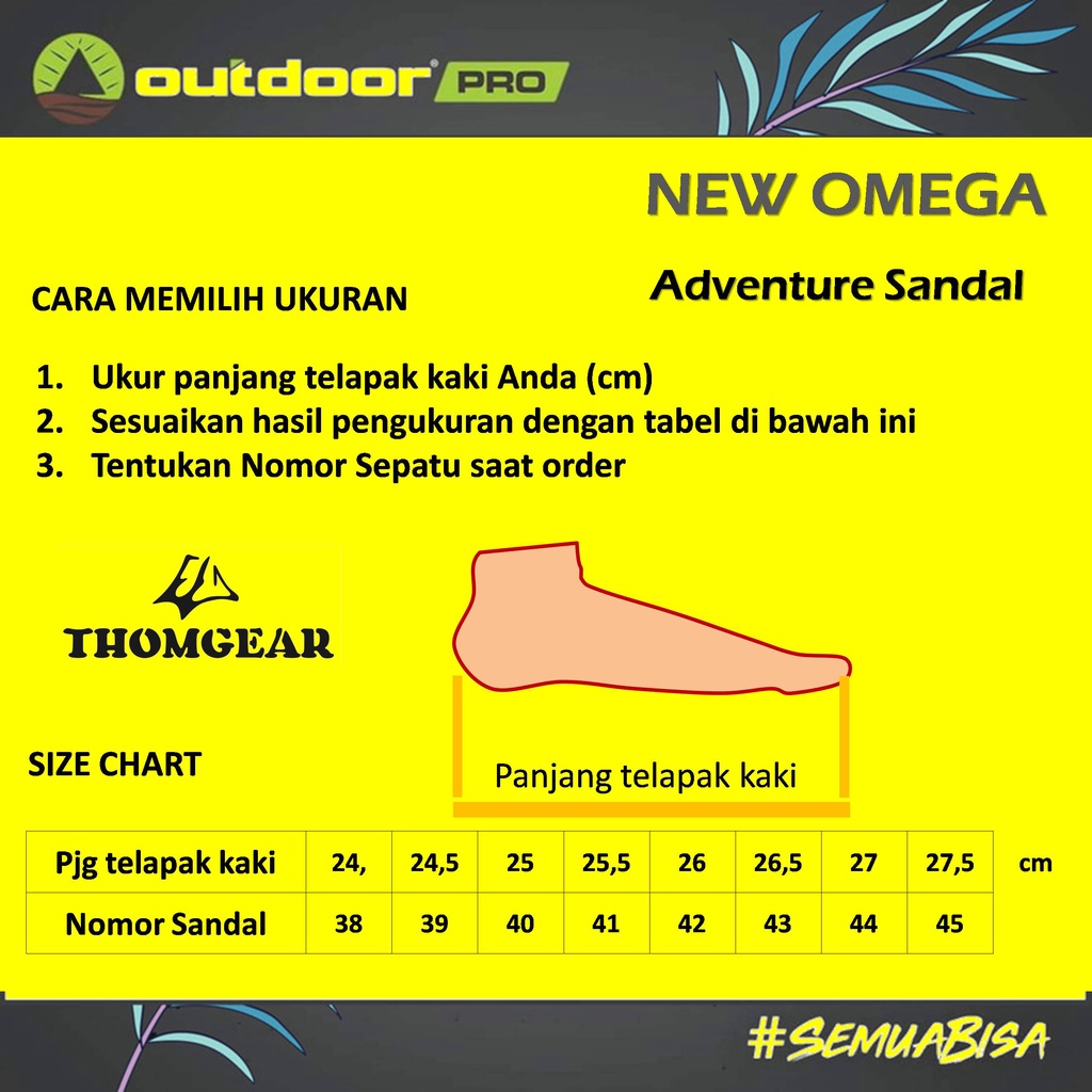 Thomgear Sandal Gunung Outdoor Pro Seri New Omega Original Thomgear Probolinggo Paiton