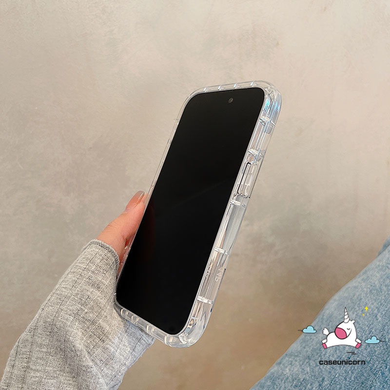 IPHONE Lucky Case Kompatibel Untuk Iphone11 14 13 12 Pro MAX 6 6S 7 8 Plus XR X XS MAX 7plus 8plus Huruf Alfabet Sederhana TPU Lembut Jatuh Bening Airbag Shockproof Back Cover