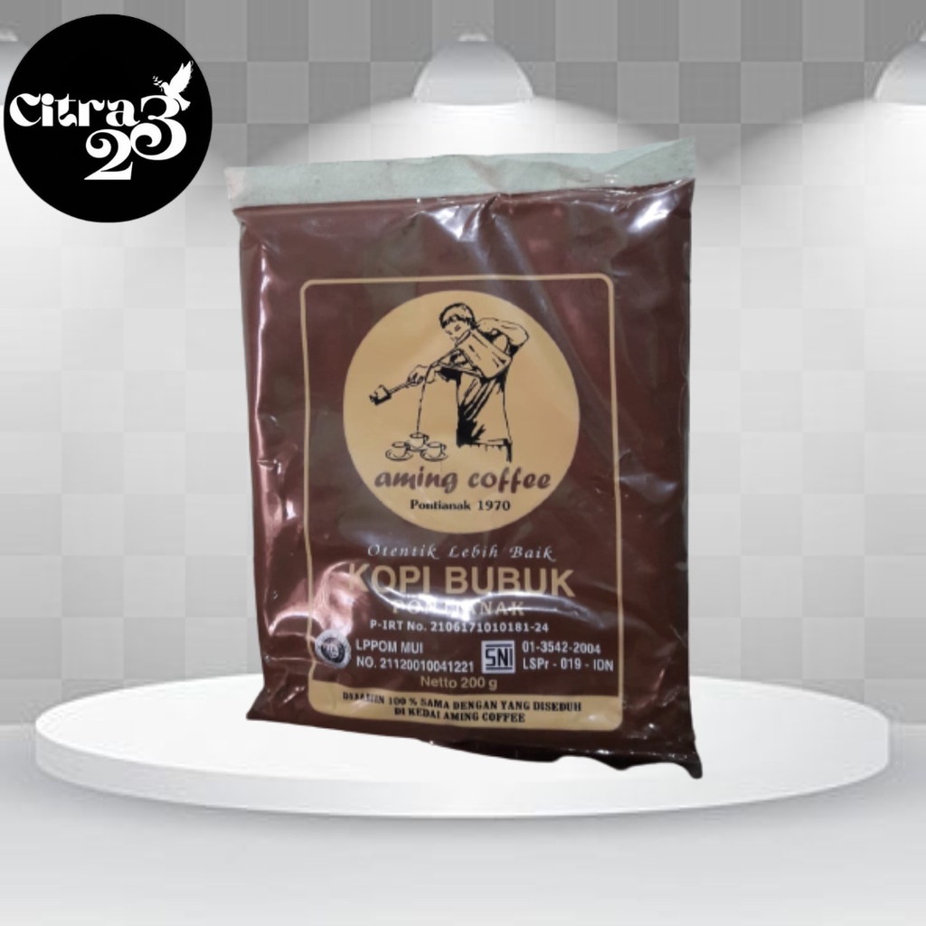 

Kopi Bubuk Aming Coffee Asli Pontianak 200gr - Sedap Nikmat!!