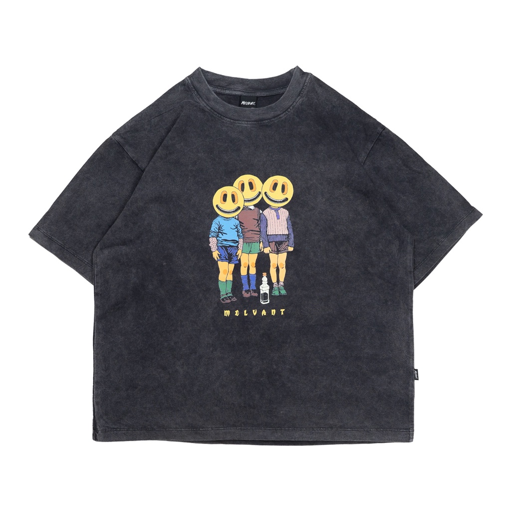 MOTG LOZE BLACK WASHED GIRL - MELVANT OVERSIZED TSHIRT GIRL