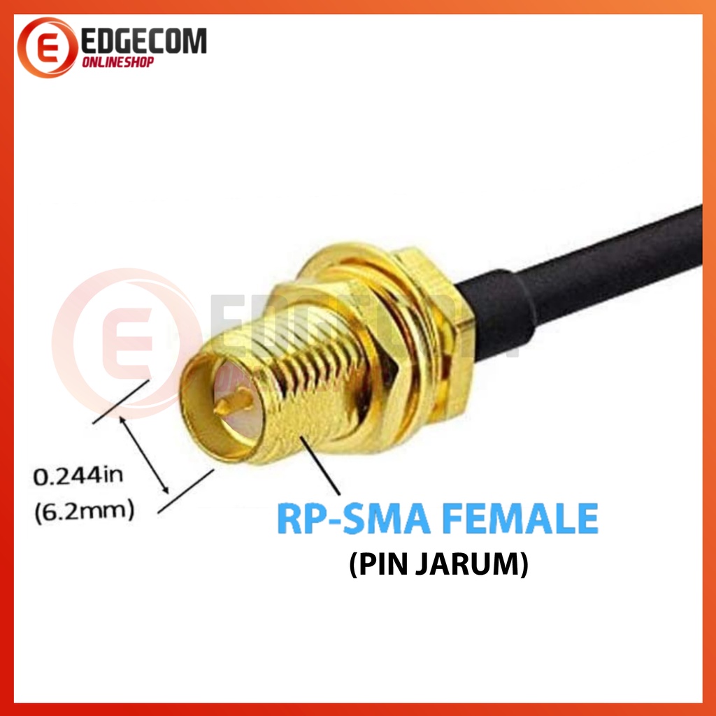 Kabel Perpanjangan Antena WiFi Modem dan Router RP - SMA Male Female Pigtail