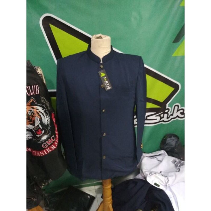 Jasko Polos Jas Koko Pria Premium Warna Navy