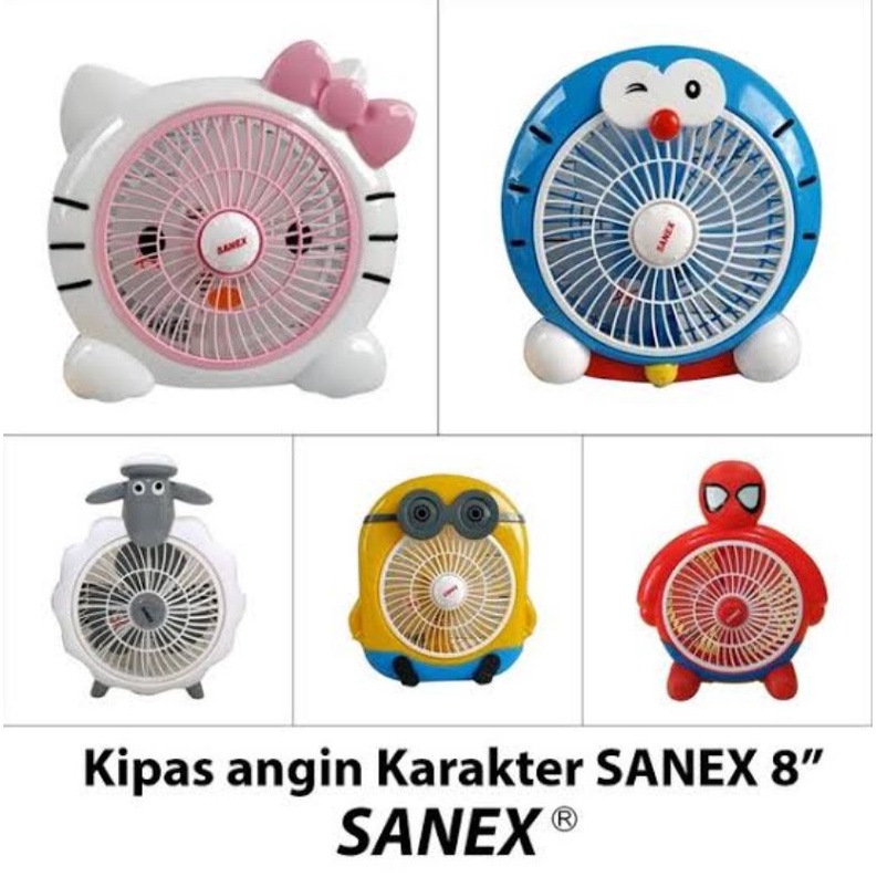 Sanex Kipas Angin Karakter 8 Inch / Box Fan 8&quot; Karakter