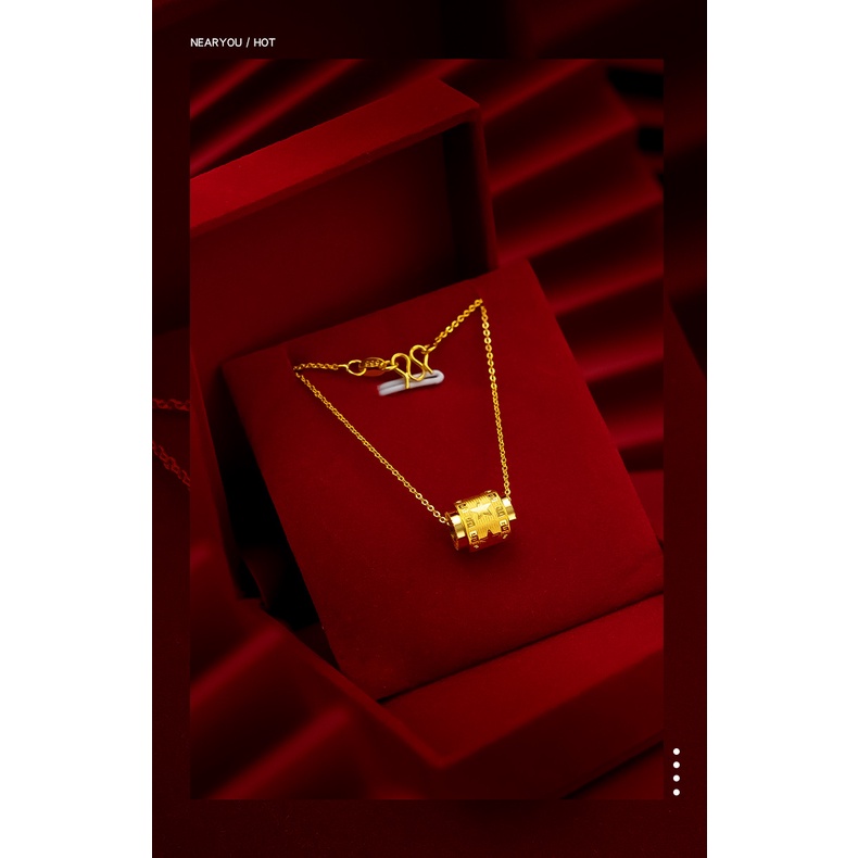 Goldkingdom Perhiasan Fashion Emas Asli Kadar 375Bangkok Aksesoris Ready Stock Cnc Bintang Berujung Lima Passepartout Kalung Gaya Wanita Seiko Berlapis Emas Bintang Tulang Selangka Kalung